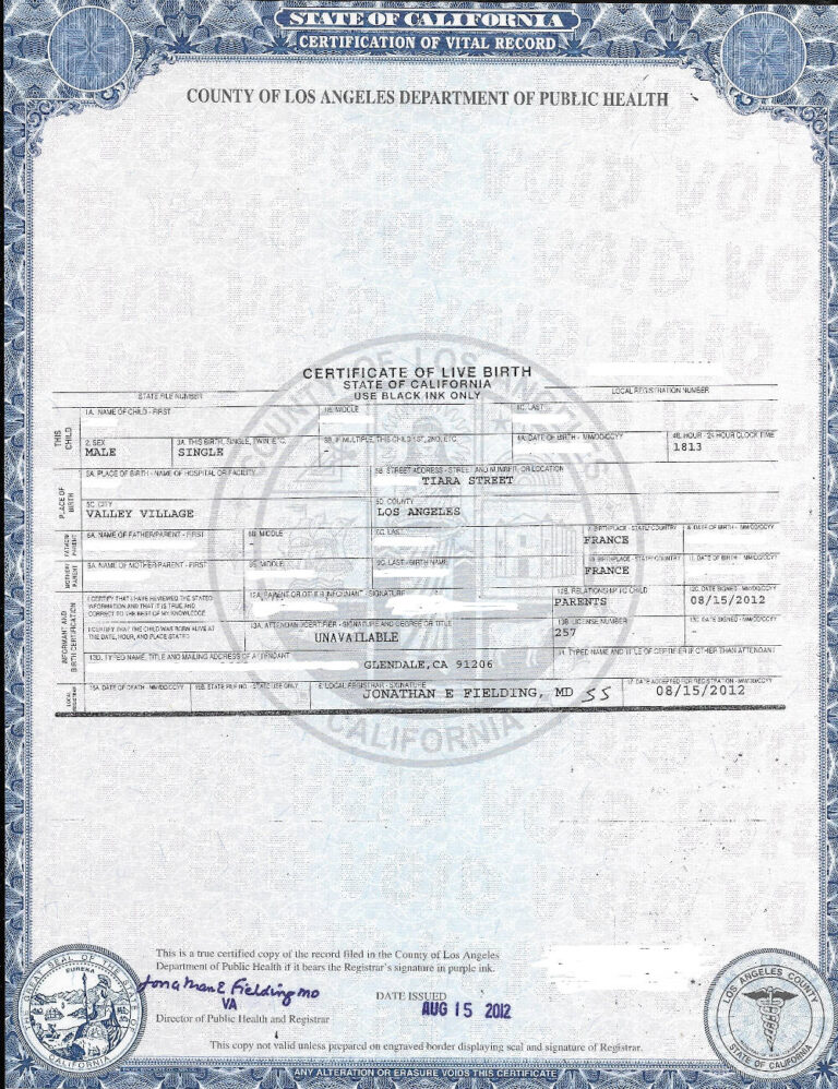 US birth certificate online How to order from abroad